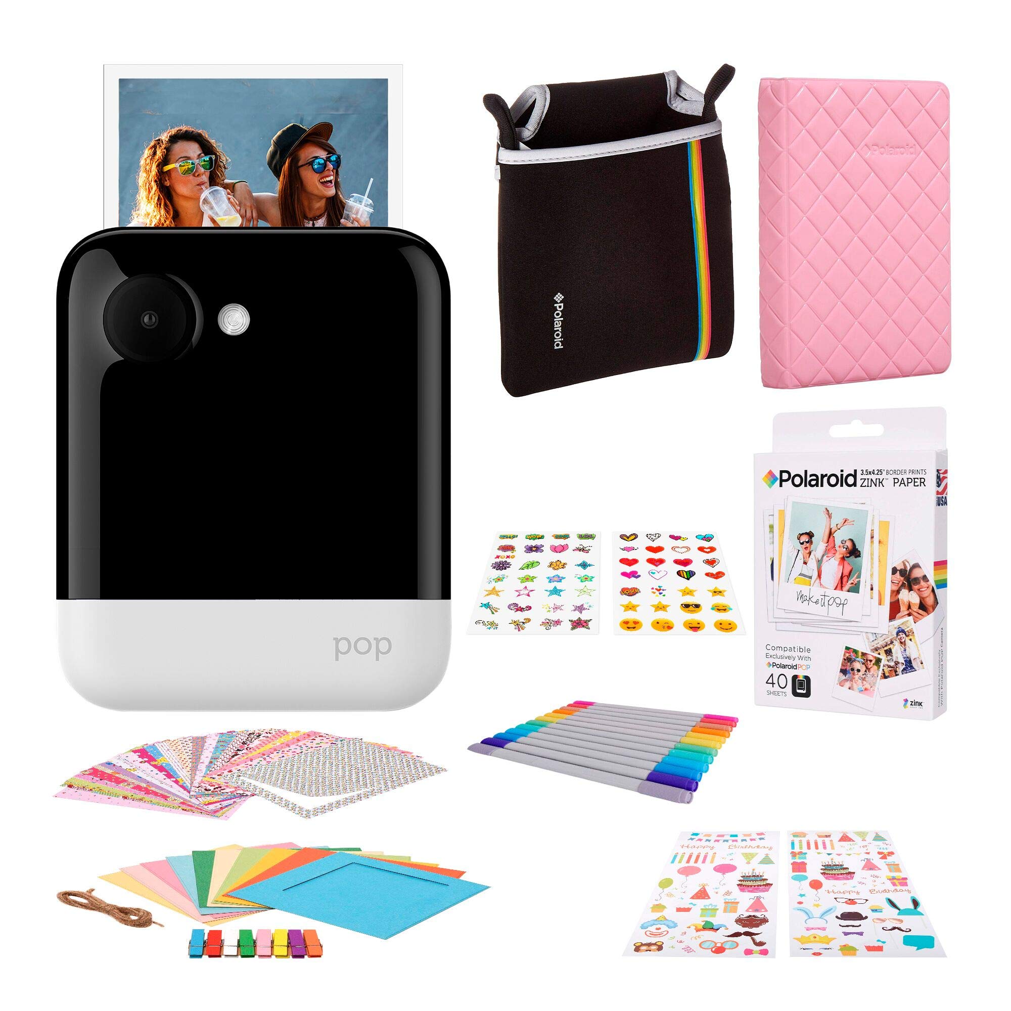 Polaroid Pop Portable Instant Digital Camera White