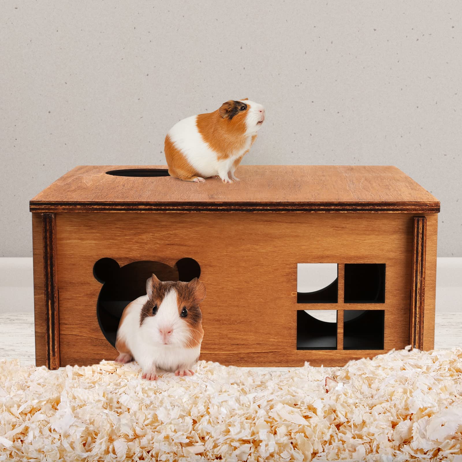 Rodent Hideout Snapklik.com : Hamster Multi Chamber Maze Hideout: Wooden Maze Tunnel ...