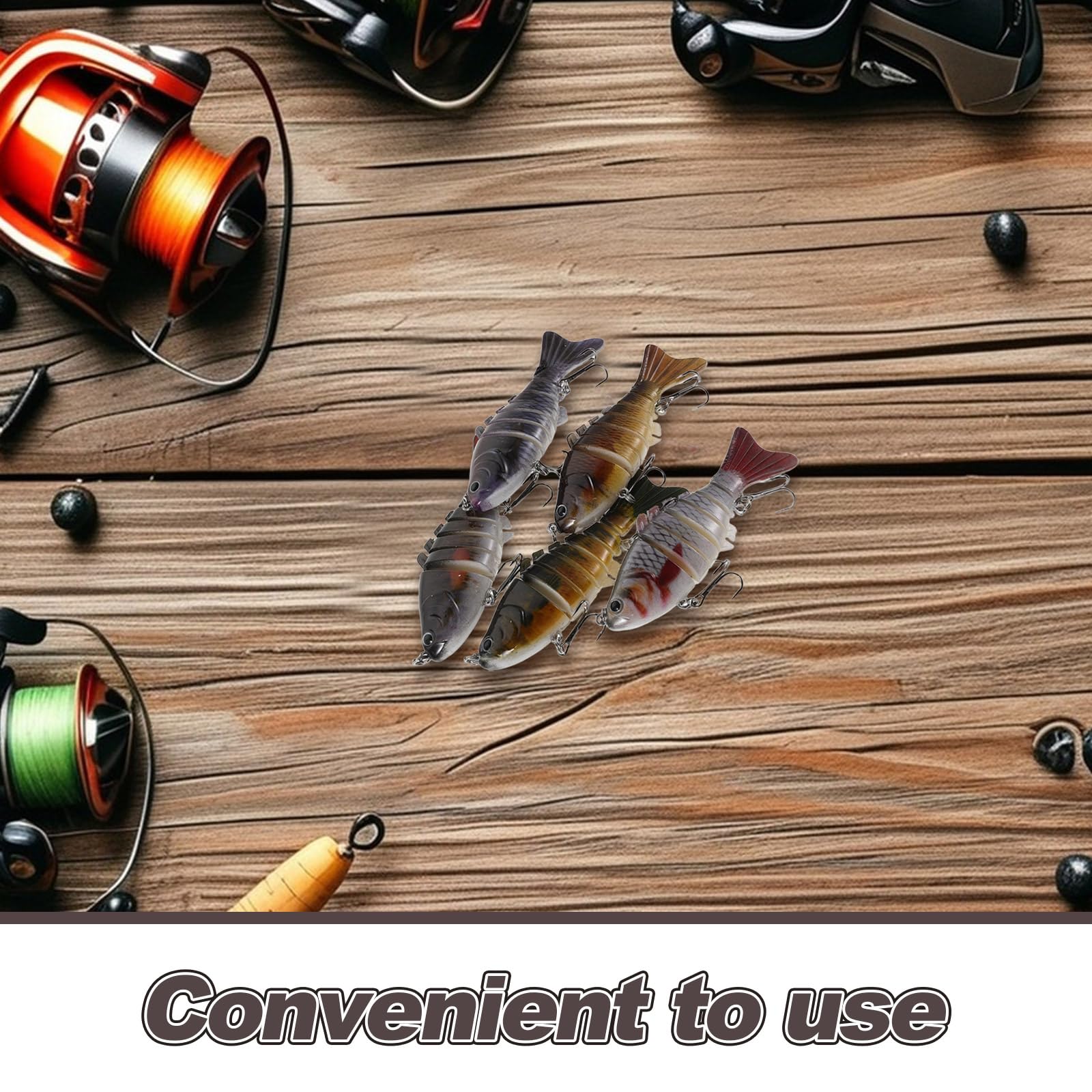 DECHOUS 10 Esche da Pesca Dure Multisezione da 10 Cm in Plastica Robusta, Esche Artificiali Realistiche per Pesca a Spinning in Acqua Dolci e Salate, Kit 10 Pezzi per Trota e Black Bass
