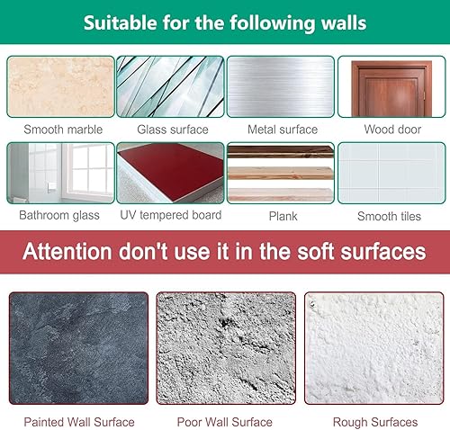 Miniatura 6 de 14 ganchos para toallas, ganchos adhesivos resistentes, ganchos de ducha para toallas, ganchos de pared de acero inoxidable para baño, cocina,