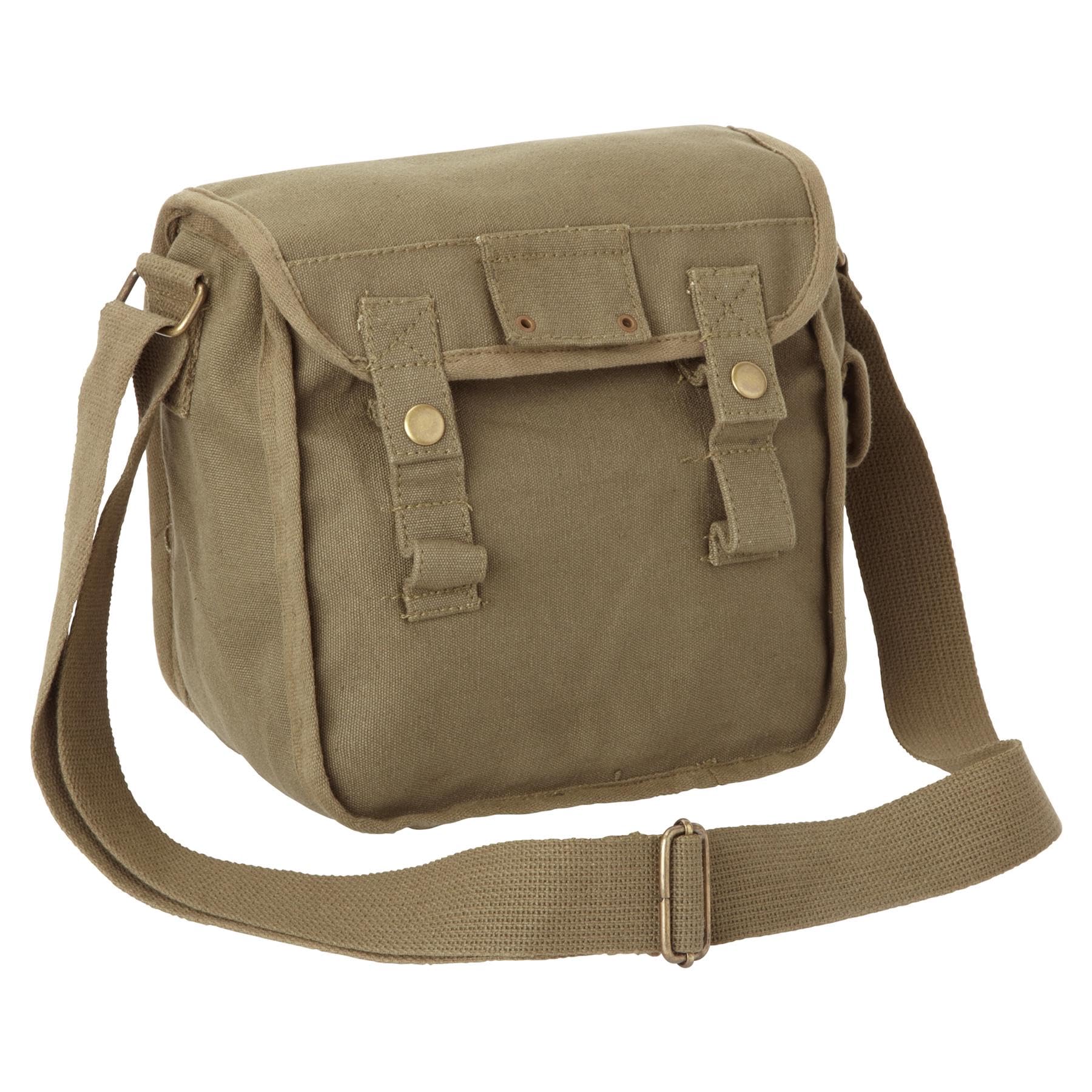 Canvas Shoulder Bag Crossbody Side Cotton Messenger Sack Retro Vintage Army Style Utility Webbing Tool Haversack