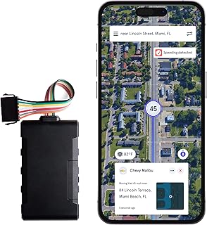 Spytec GPS Hardwired GPS Tracker for Vehicles, Cars, Trucks, Motorcycles, Semi-Trucks, Equipment with Unlimited US and Worldwide Real-Time Tracking App - Subscription Required