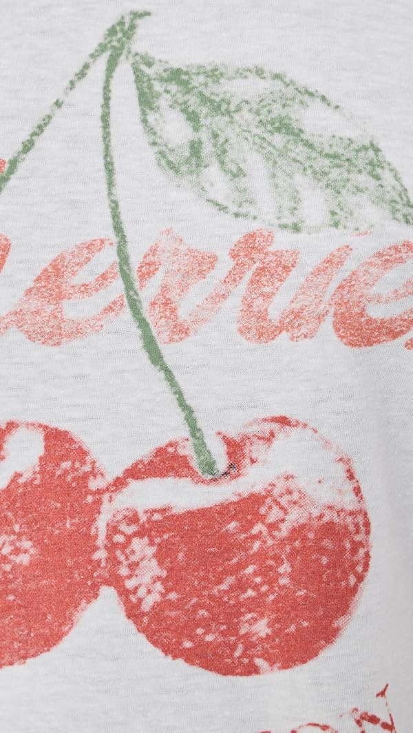 Free People Womens Nova Tee Graphic Cherry Combo Small by Free People - Used condition - Image 6