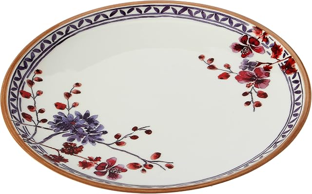 Villeroy & Boch Artesano Provençal Lavender Floral Dinner Plate, Premium Porcelain, White/Multicoloured, 27 cm, Lavendel, New