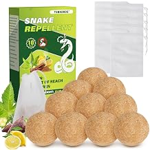 Snake Repellent, Plant-Based Essential Oil Formula with Peppermint, Snake Repellent for Yard, Lawn Garden, Outdoor,Patio Use, Snake Away, Plant Essential Oils to Repel Snake, Snake be Gone-10 Pack
