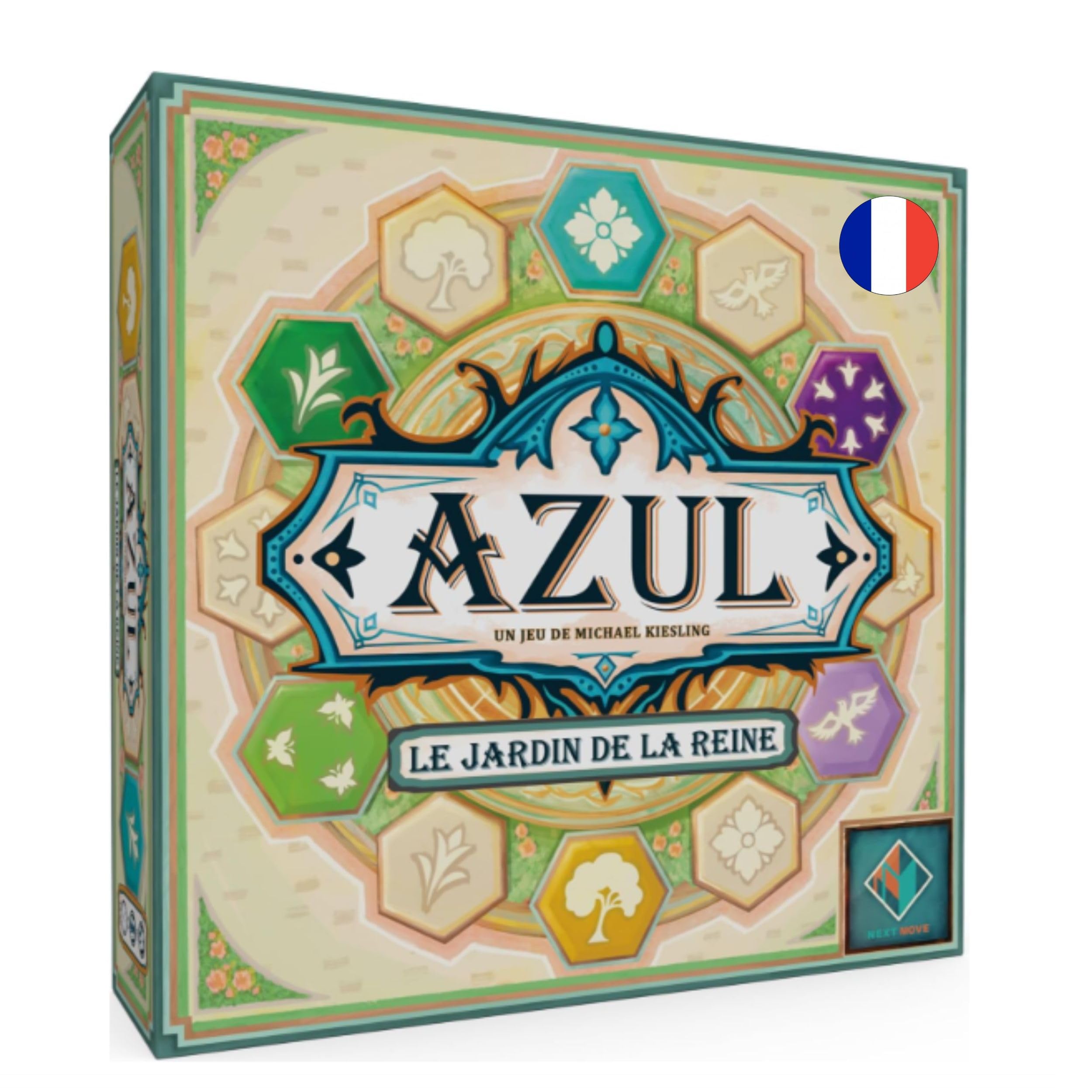 Asmodee - Azul : Le Jardin de la Reine - Jeux de Société - Jeu de Stratégie Pose deTuiles et Mosaiques - Jeu Adulte et Enfant A partir de 8 Ans - 2 à 4 Joueurs - Version Française - Next Move