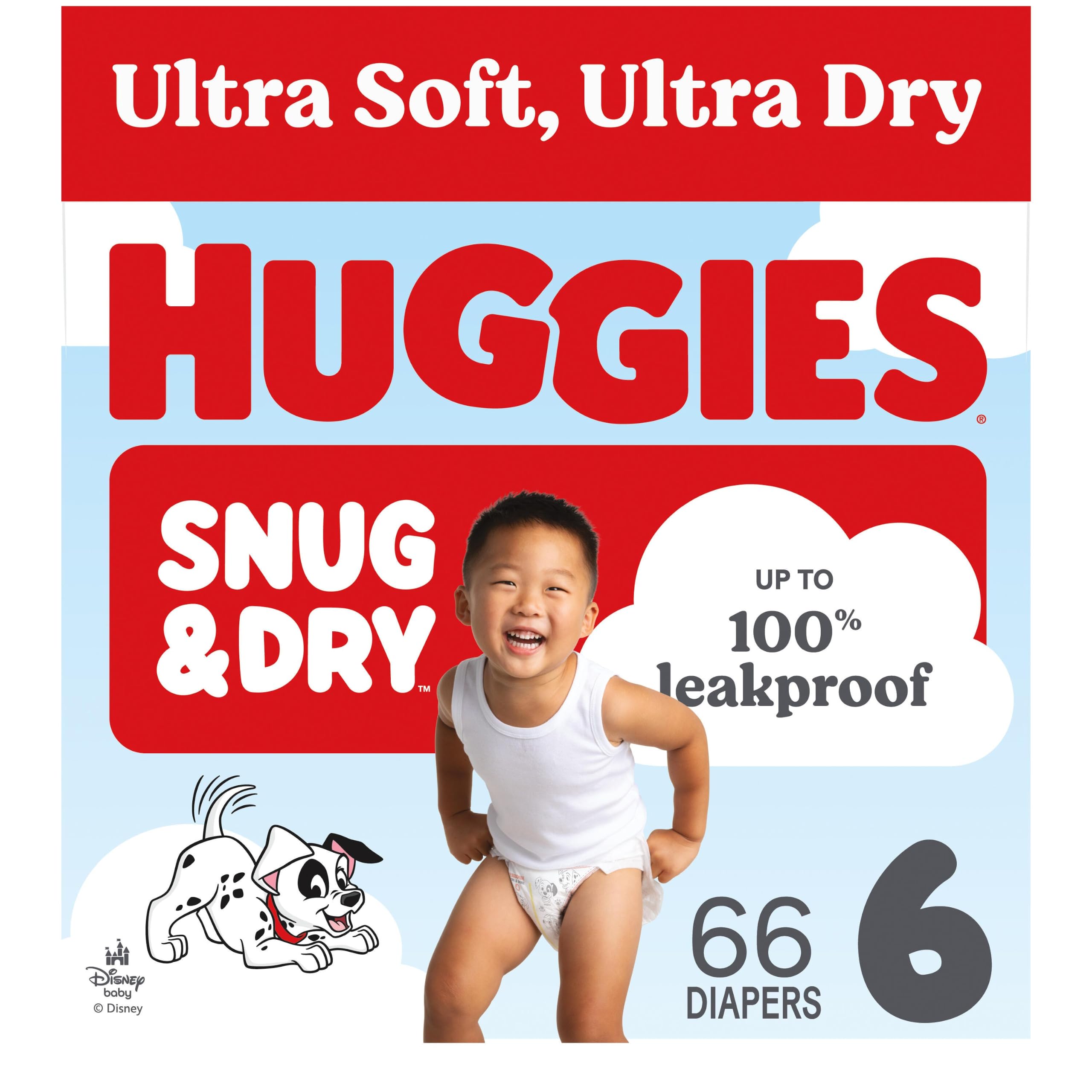 Huggies Snug &amp; Dry Diapers Size 6, 66 Count