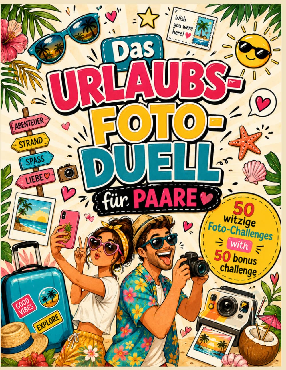 Das Urlaubsfoto-Duell für Paare: 100 kreative Foto-Challenges für Paare – Das lustige Reisespiel für Urlaub, Abenteuer, gemeinsame Erinnerungen und unvergessliche Momente