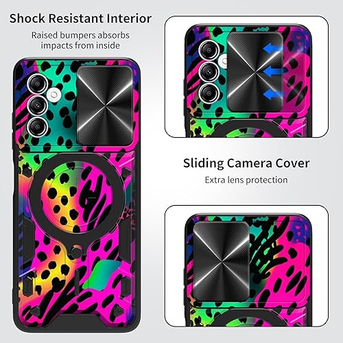 Vista 170 de Funda protectora híbrida para Samsung Galaxy A53 5G de 6.5 pulgadas y anillo giratorio de 360 grados, función atril, híbrida, de doble capa