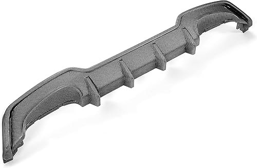 Miniatura 8 de HECASA Difusor trasero compatible con Toyota Corolla Hatchback 2019-2022 y Toyota Auris Hatchback, difusor de parachoques trasero, divisor de cenefa