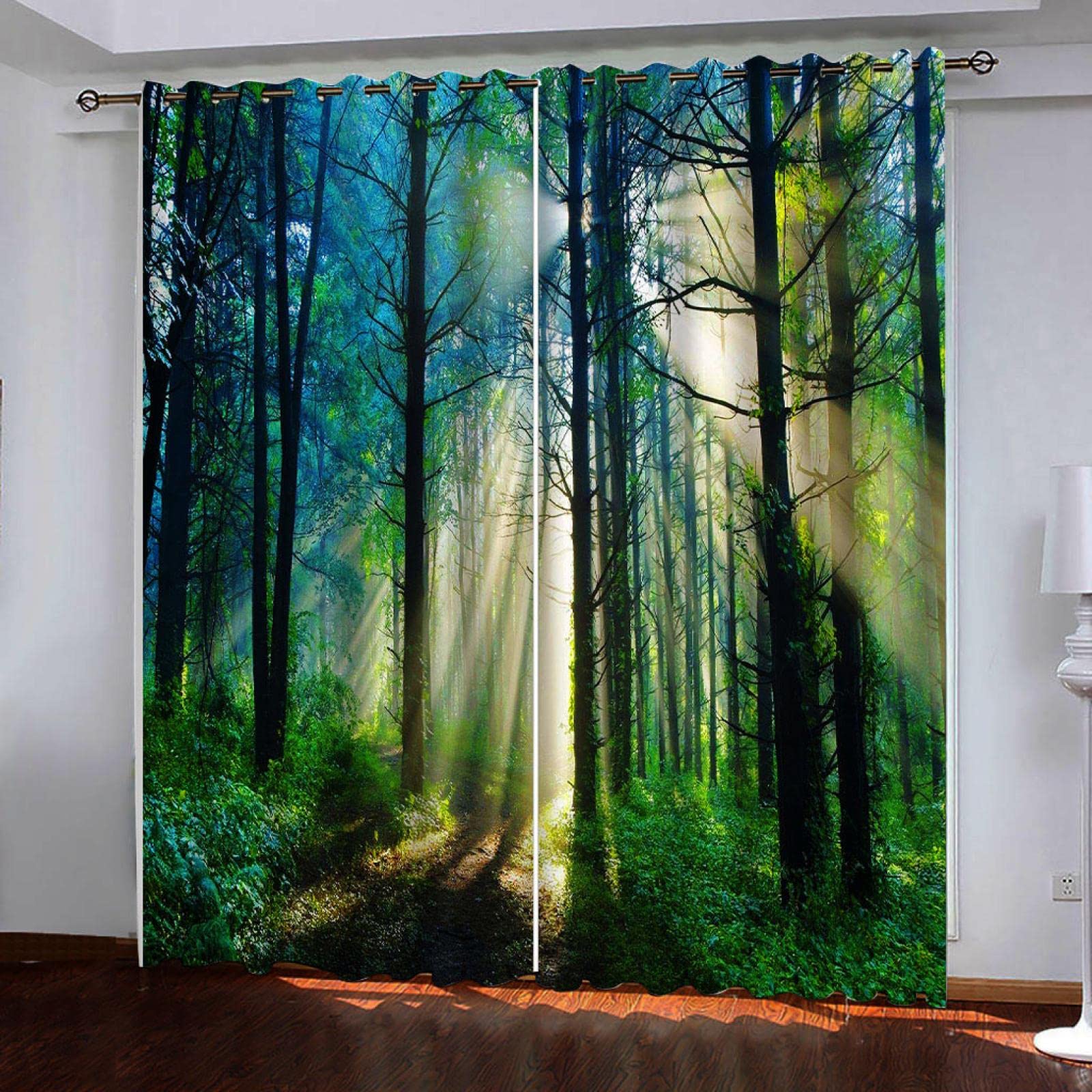 Fotocortina Atardecer Mágico En El Bosque – Interior Textiles