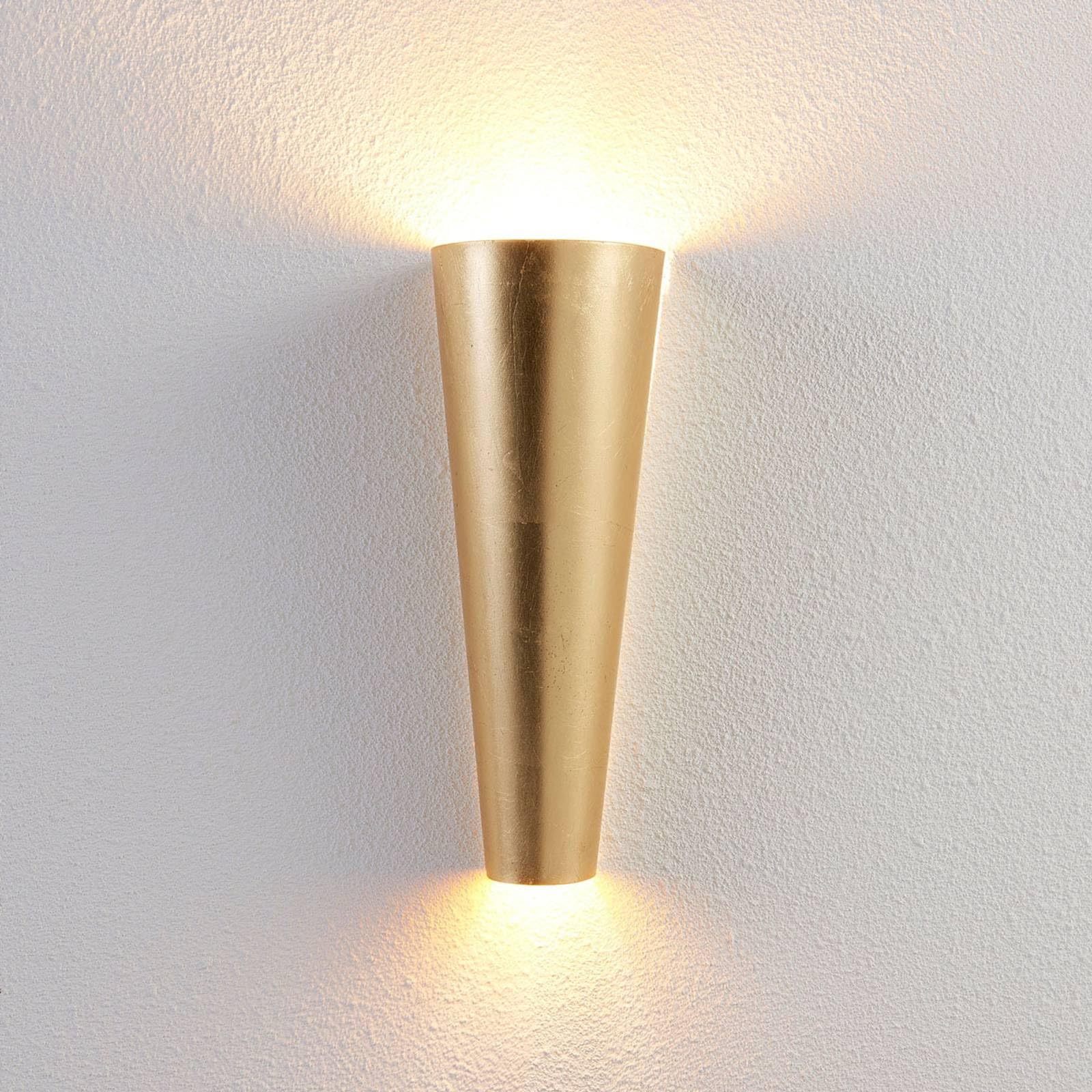 Lindby Wandleuchte, Wandlampe Innen Conan (Modern) in Gold/Messing aus Metall (2 flammig G9) - Wandstrahler Wandbeleuchtung Schlafzimmer Wohnzimmer Wohnzimmerleuchte