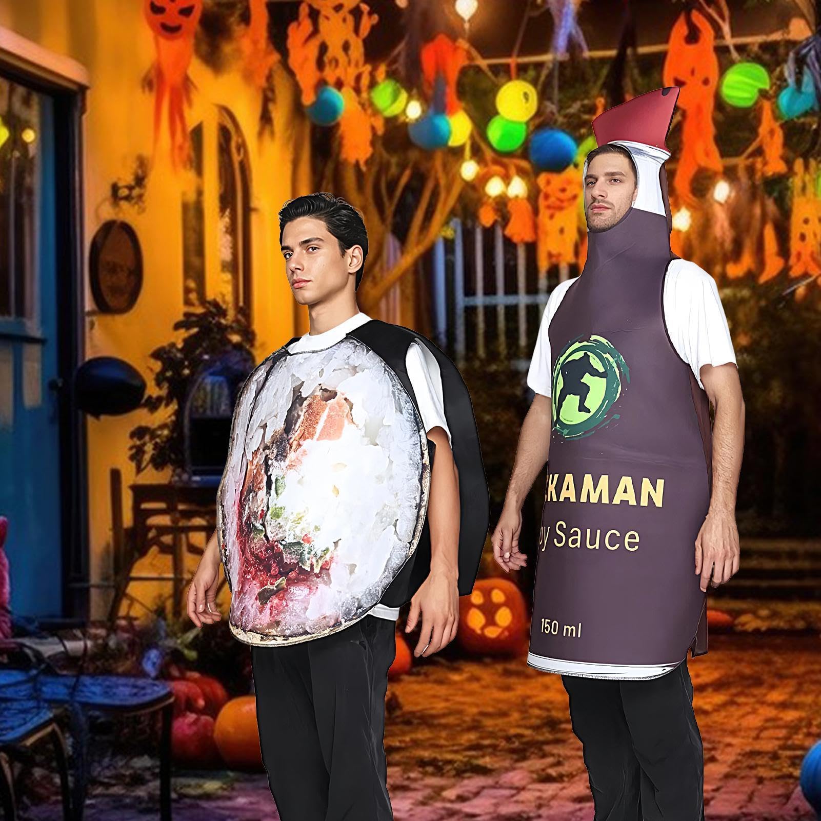 Przebrania Cosplay Przedstawiające Jedzenie Dla Dorosłych Wygodne I Zabawne | Ubranie cosplay w sosu sojowego na Święta Bożego Narodzenia oraz Rodzinne Spotkania Halloween