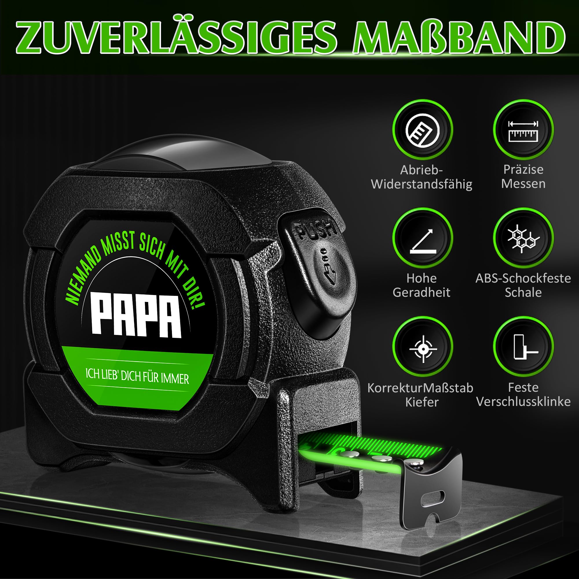 Vatertagsgeschenk, 5 M Personalisiertes Maßband, Vatergeschenk, Opageschenk, Geburtstagsgeschenk, Vatertagsgeschenk Für Papa, Weihnachtsgeschenk Für Ihn