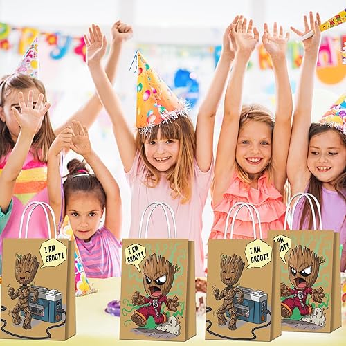 Miniatura 5 de Suministros para fiestas de los años 90  bolsas de fiesta de los 90, contiene 16 bolsas de papel, fiesta de cumpleaños de los años 90, fiesta de