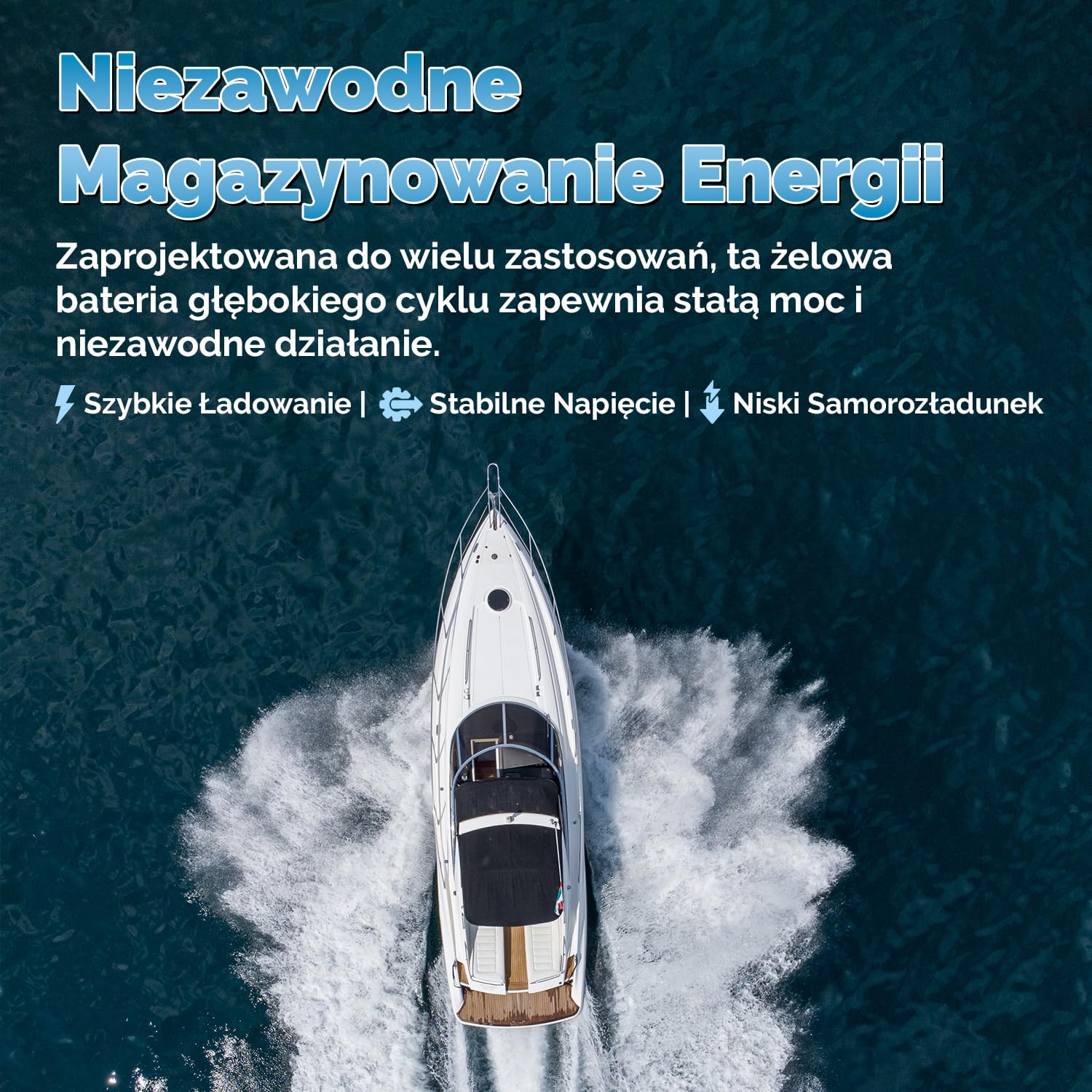 Electronicx GEL Akumulator zasilający 12V 110Ah – akumulator żelowy Deep Cycle 110Ah do kampera,łodzi i instalacji solarnych.Wymiary: 315×175×190 mm, napełniony i naładowany