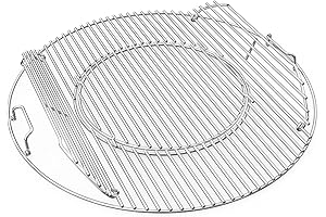 22" Gourmet BBQ Systems Stainless Steel Grill Grate for Weber Charcoal Grills