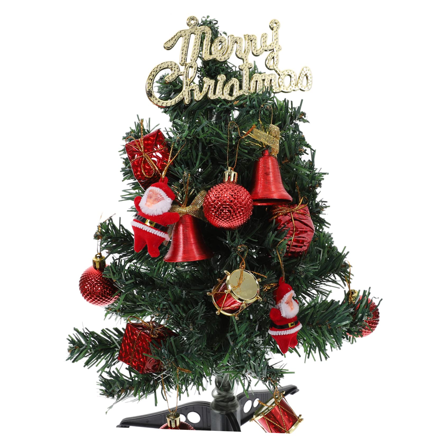 IMIKEYA 4 Kisten Weihnachtskugel-Set Mini-Weihnachtsmann Weihnachtsbedarf weihnachtsdeko christbaumanhänger Christbaumschmuck Baumschmuck Anhänger Kugel hängende Dekoration Plastik rot