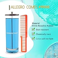 Vista 6 de Allegro Combs 9000 Clipper Blending Cutting Wide Teeth Hair Comb For Fading Barberos Hairstylist Men Women Shower Comb Shampoo Styling 2 piezas