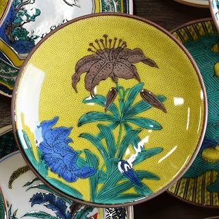 和座の蔵 [Yoku] 时尚 小碟子 九谷烧 名品 豆盘 吉田屋百合图 陶器 餐盘品牌 日式餐具 婚礼 小礼物 生日礼物