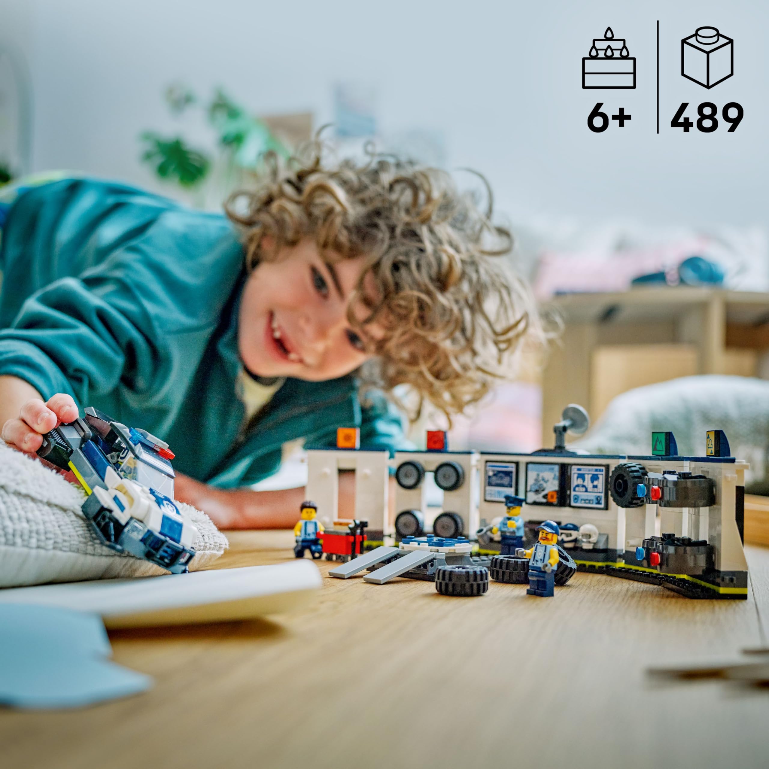 LEGO City Police Garagem Personalizada para Carros da Polícia