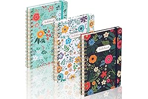 EOOUT 3 Pack Spiral Notebook: Journal Essential for Vivid Expressions