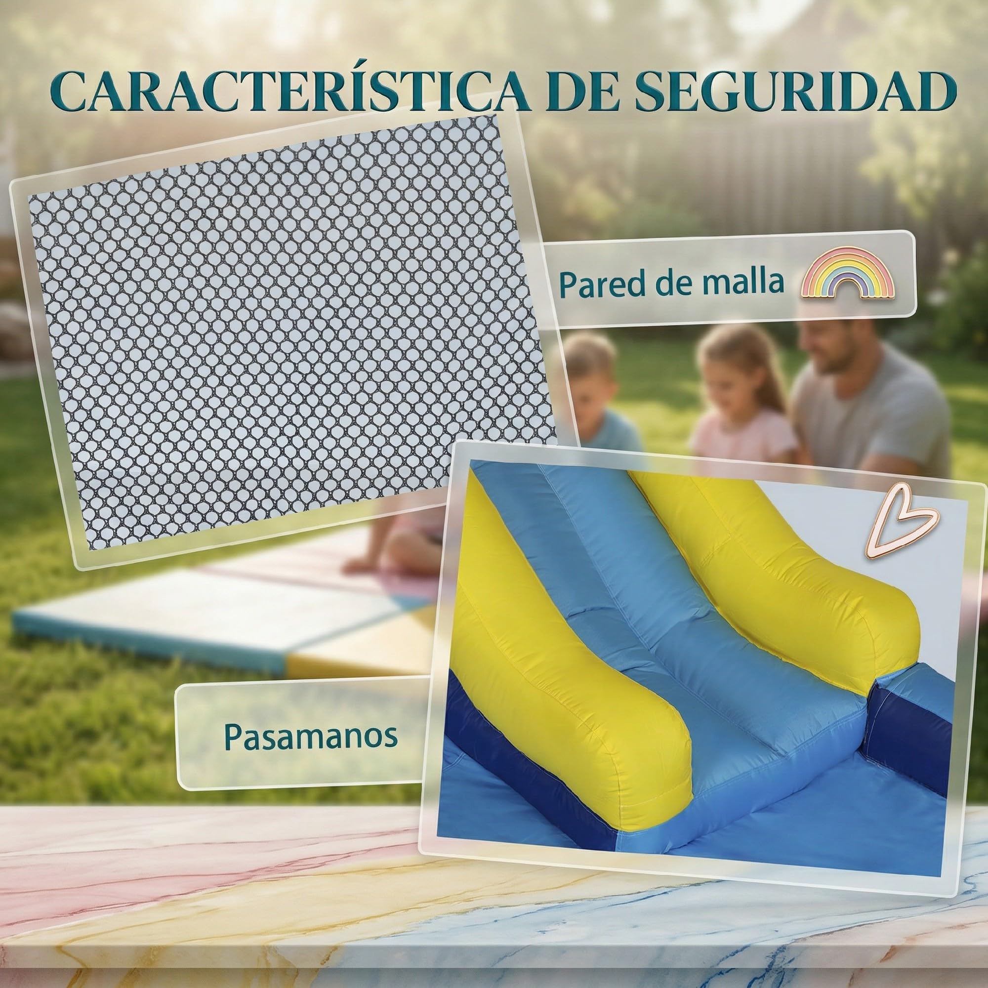 AIYAPLAY Castillo Hinchable Acuático con Soplador 5 en 1 360x250x195cm