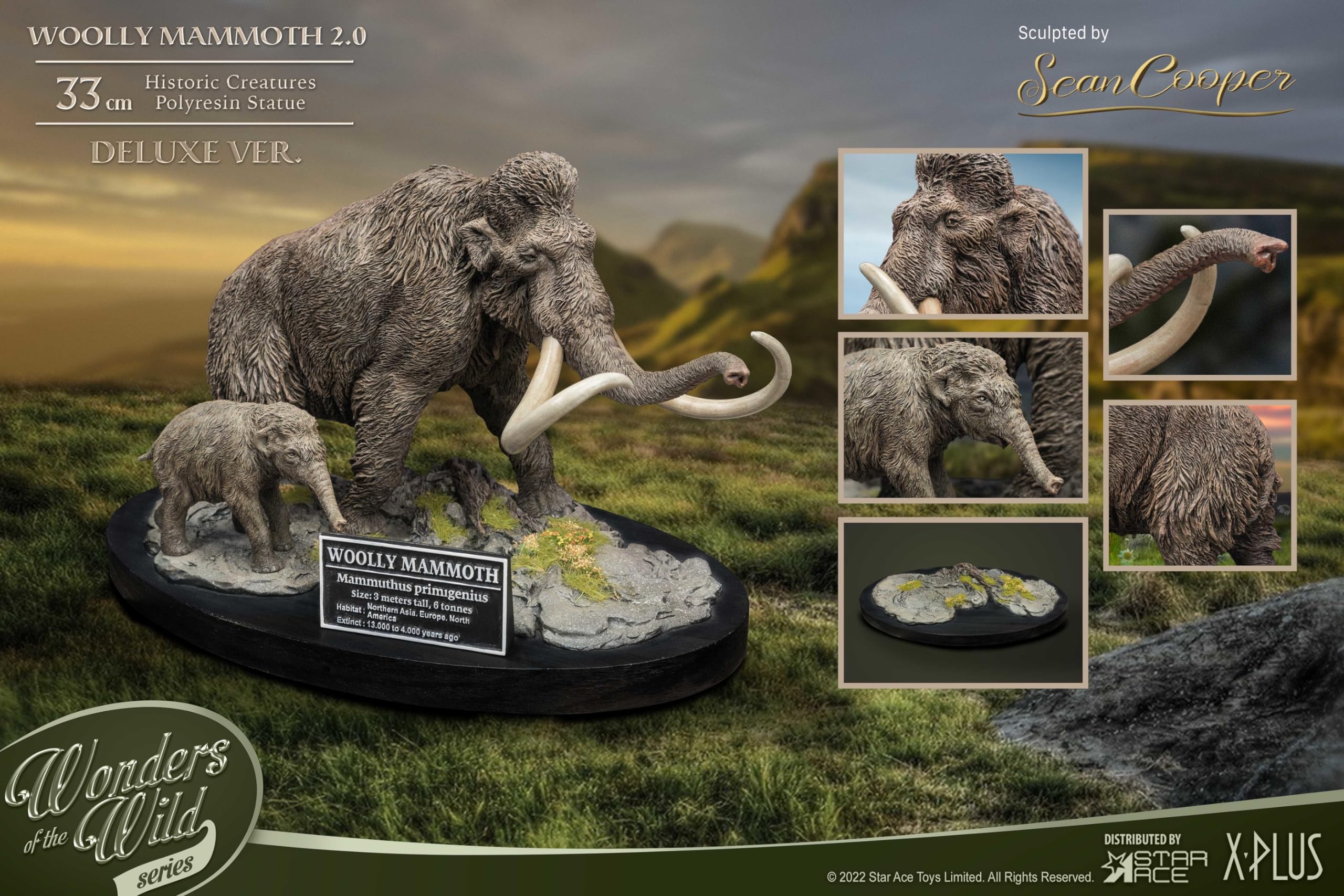 Amazon.com: Wonders of The Wild – Wooly Mammoth 2.0 Polyresin