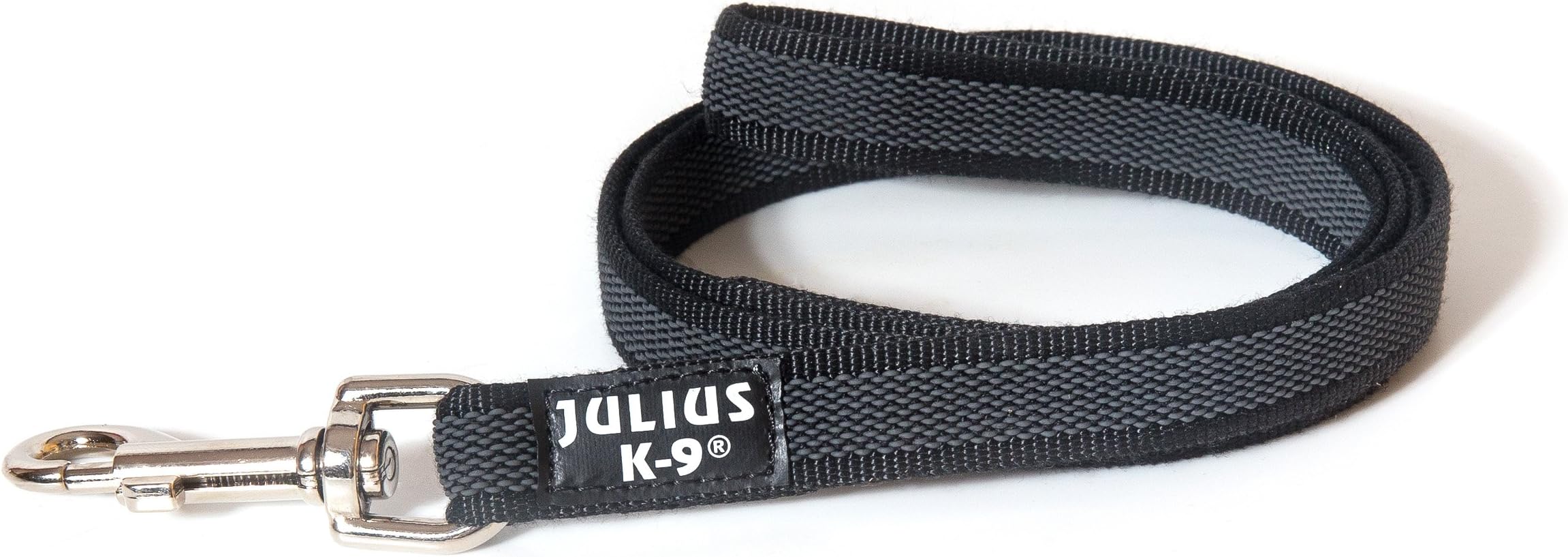 Color & Gray Super-Grip Leash with Handle, 20 mm x 1 m, Black-Gray