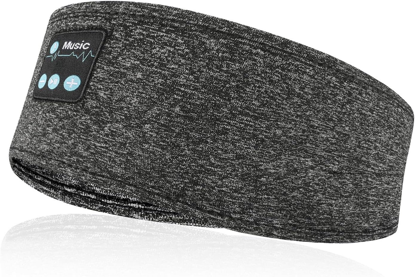 Sleep Headphones Sports Headband, HaetFire Wireless Sleeping Headphones Music Headband Sleep Eye Mask Sweatband Headphone with Ultra-Thin Stereo Speakers Mic for Women Men Running Workout Yoga Travel