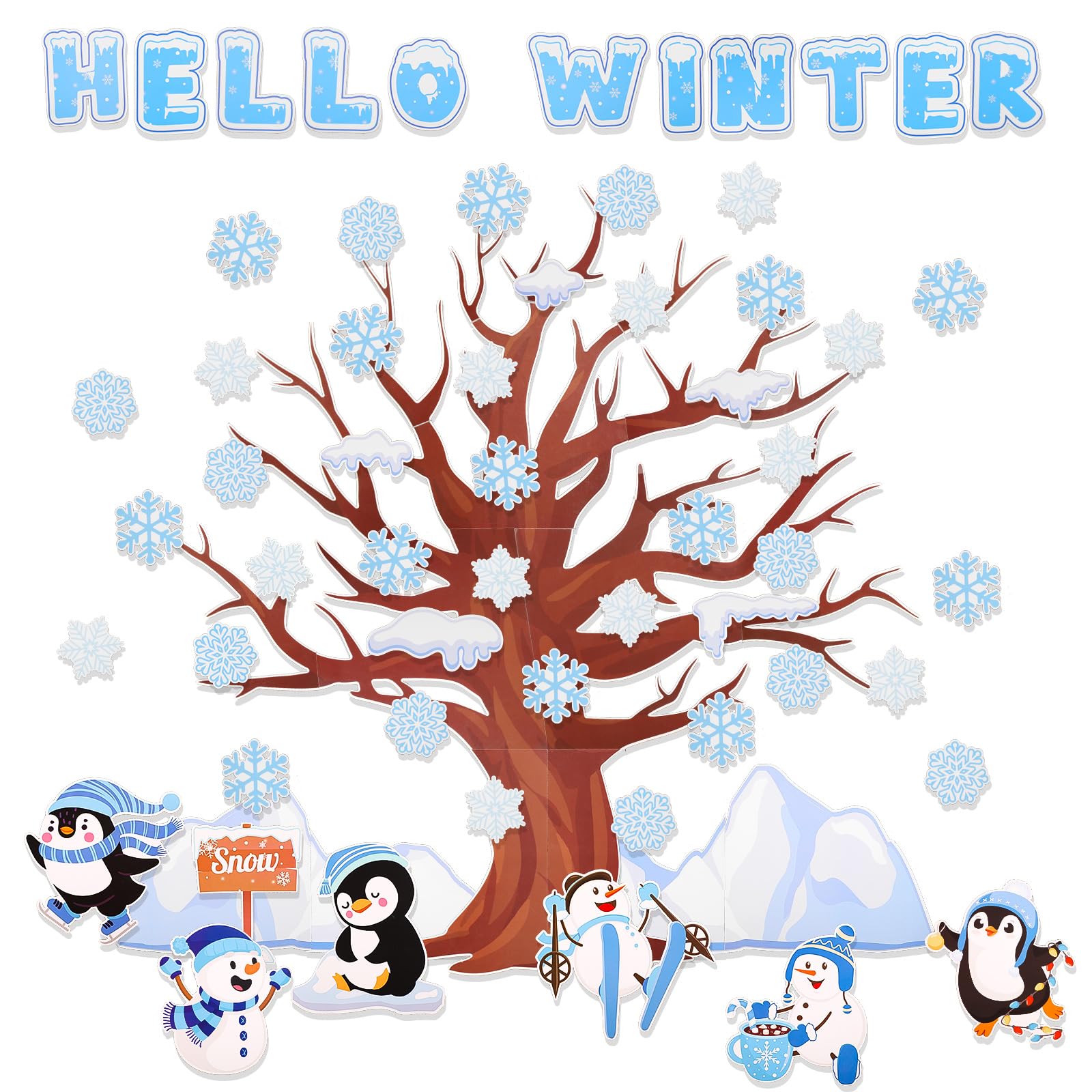 Winter Bulletin Board Decoration Set