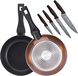 Bergner Classic Set di 2 padelle 20+24 alluminio forgiato a induzione Pink Neon acciaio inox, rosa