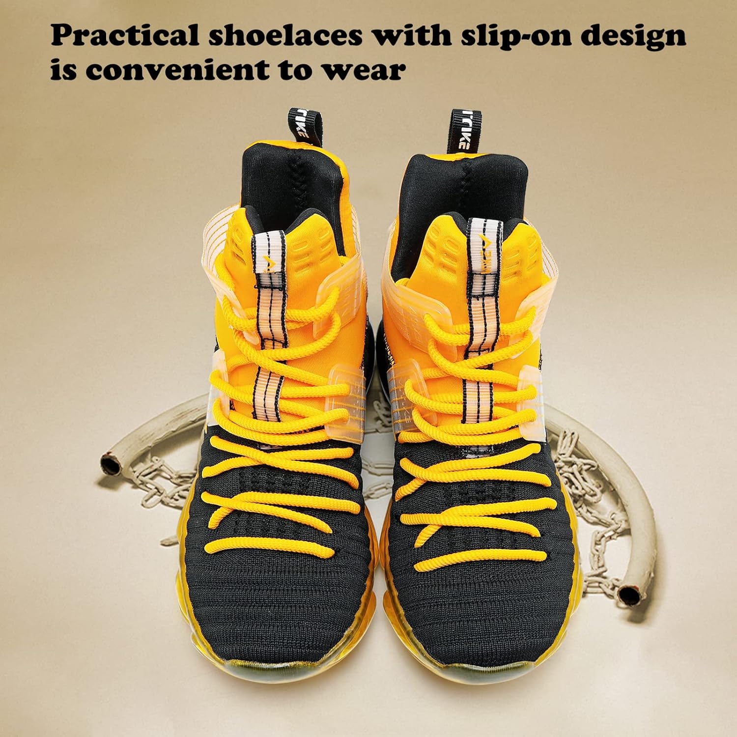 JMFCHI Kids Basketball Shoes High-top Sports Shoes Sneakers Durable Lace-up Non-Slip Running Shoes Secure for Little Kids Big Kids and Boys Girls - Image 5