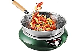 Nuwave 1700W Electric Induction Wok: Fast, Even Heating for Perfect Meals
