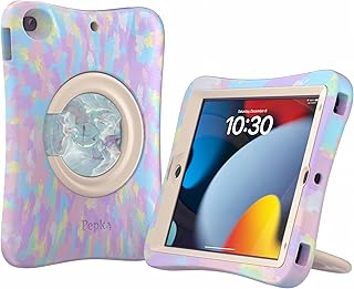 Pepkoo Case for iPad 10.2 Inch 7th/8th/9th Gen Shockproof Kids Cover | Features a Non-slip Handle with Full-Body Coverage, Ideal for Kids, School, Travel and Daily Use. No Screen Protector.