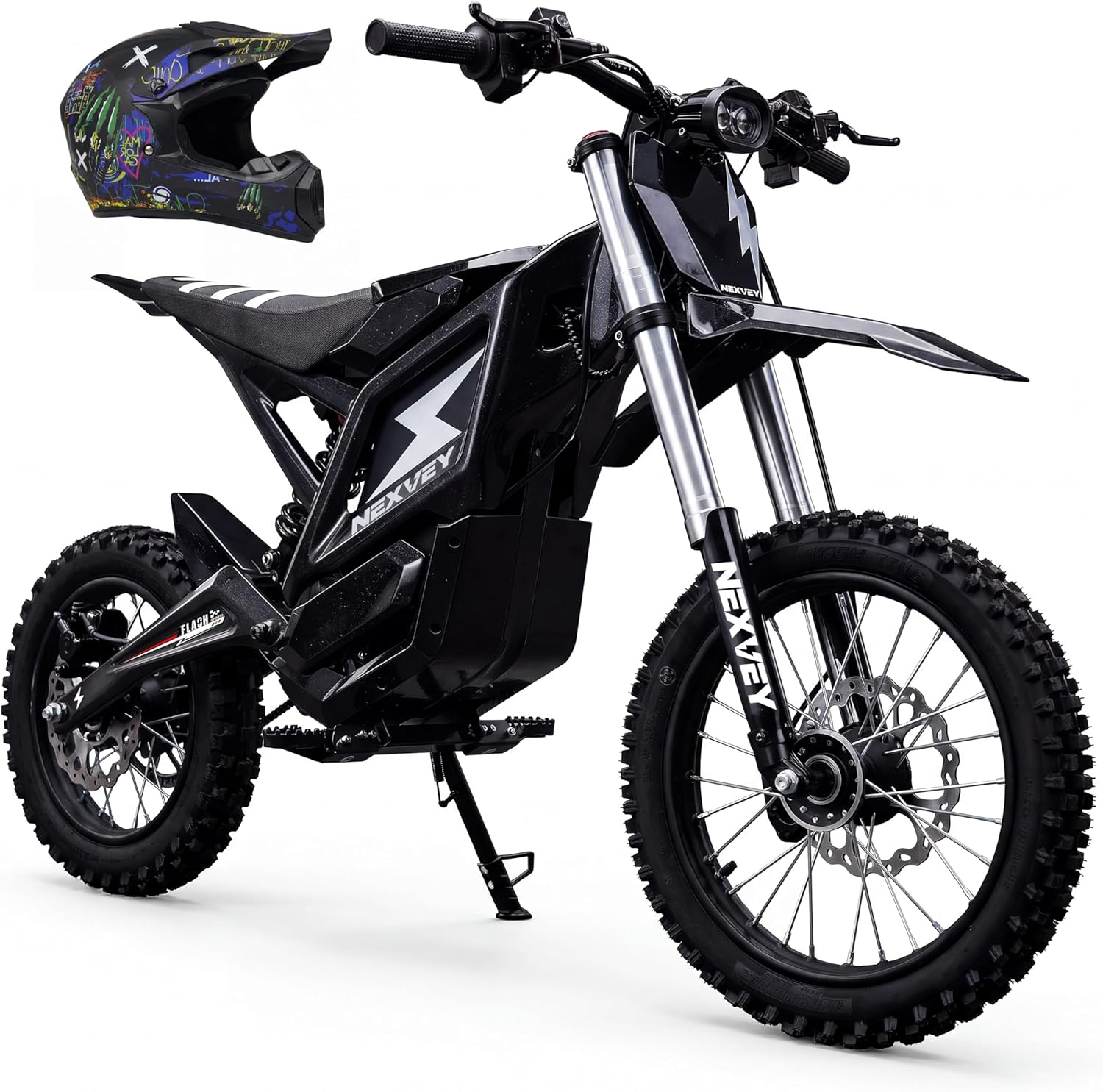 4000W Peak Electric Dirt Bike 48V 22.5AH Off-Road E-Motorcycle, 35MPH Max Speed, 35 Miles Range, Wheelie Assist, Dual Suspension & Dual Disc Brakes, Electric Off-Road Bike for Teens 13+