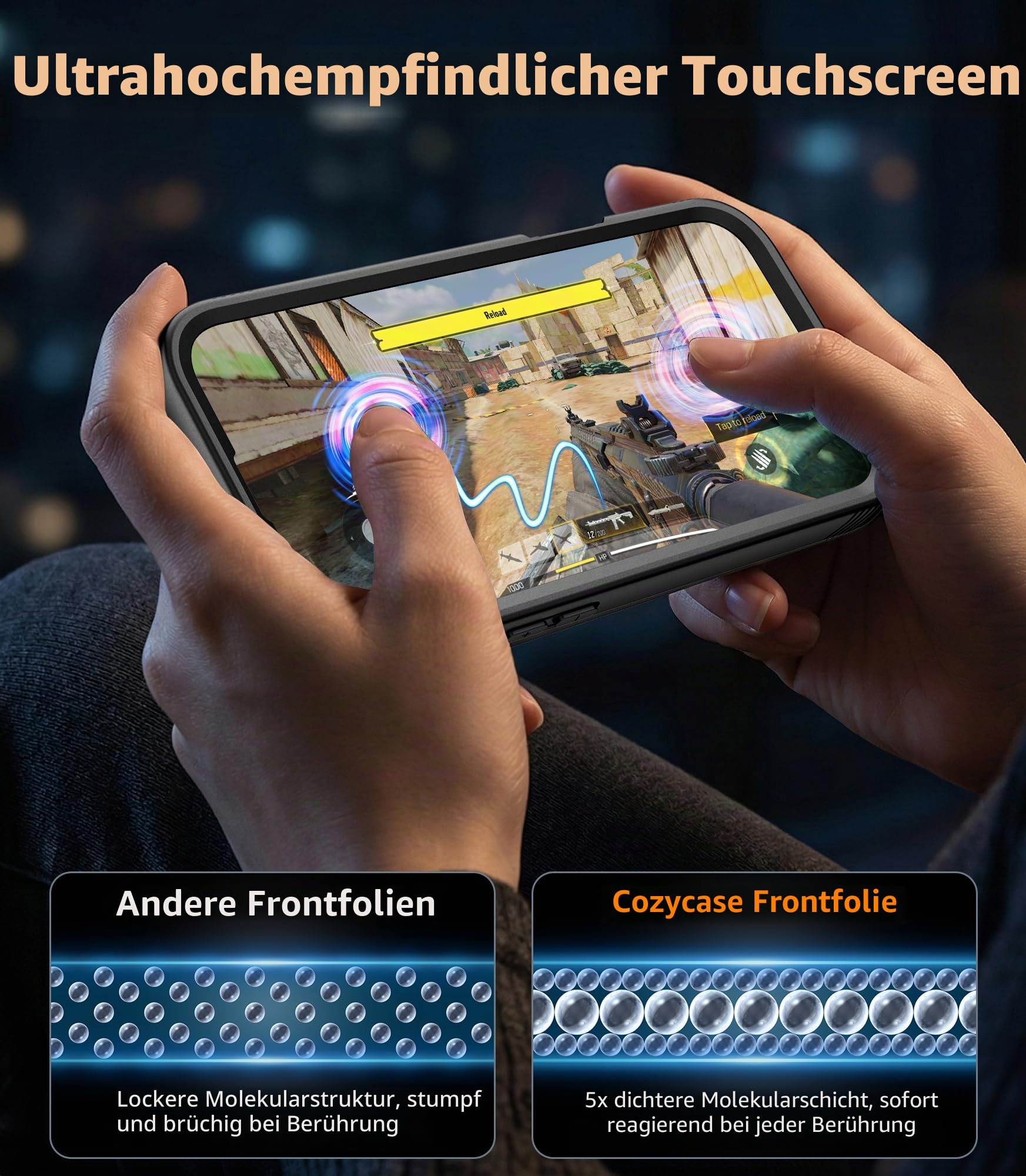 Cozycase TOP Militärschutz Hülle Für iPhone SE 2022 2020 8 7 wasserdichte 360 Panzerhülle Outdoor Vorne Hinten Case Soßfest Staubschutz Baustelle Waterproof Handyhülle Für iPhone SE, Schwarz