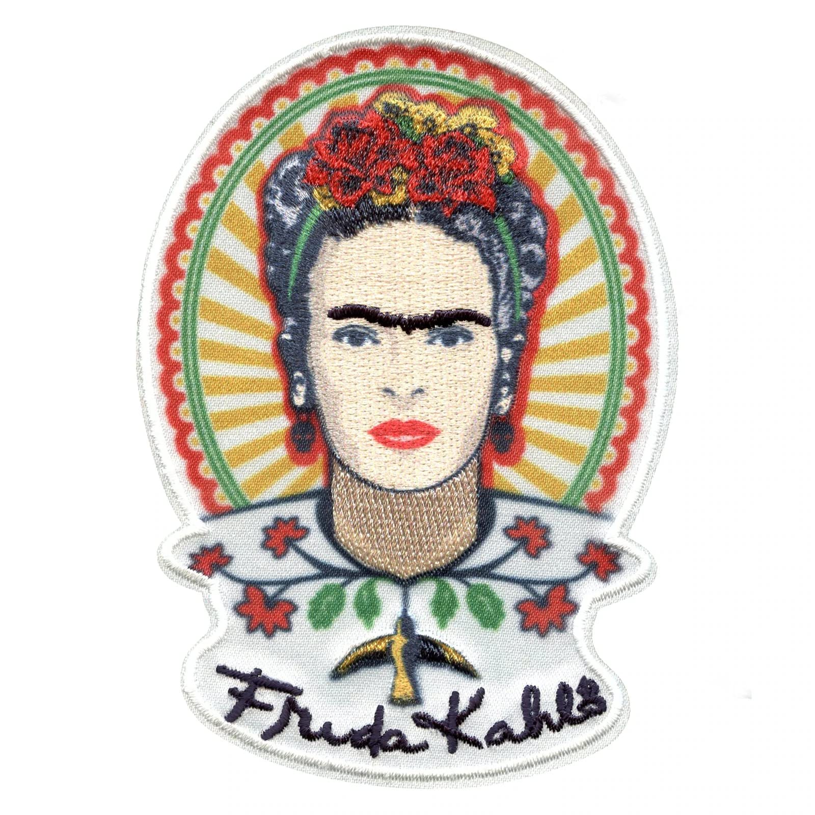 Amazon.com: C\u0026D Visionary Frida Kahlo Mexicana - Parche para retrato, color  rojo : Arte y Manualidades