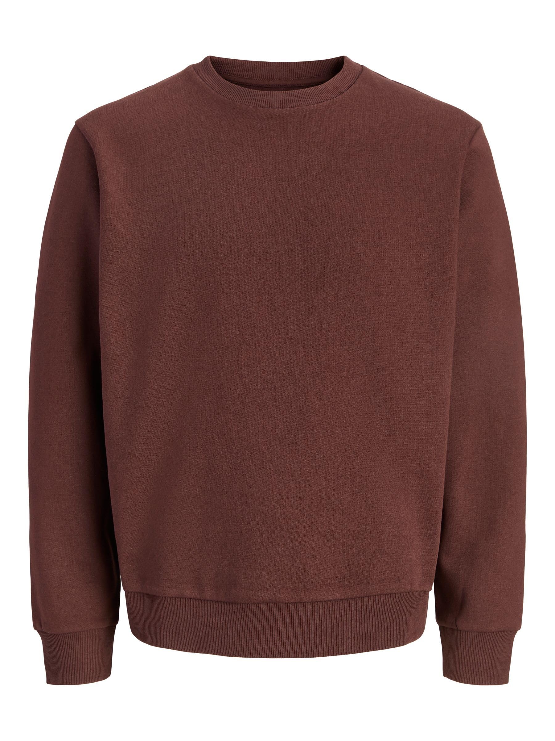 JACK & JONES Male Sweatshirt Plus Size Einfarbig Sweatshirt | Relaxed Fit, Einfarbig, Langarm, Casual, Bei max. 40°C waschen
