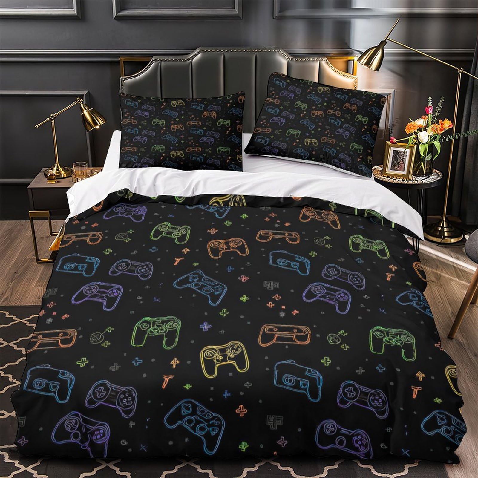 Housse de couette gaming de qualité supérieure résistante aux lavages répétés