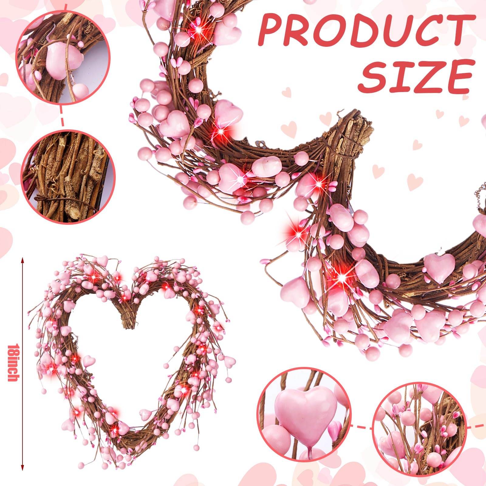 TLC Bunny Shaped Wire Wreath Frame 17 inch Easter Or Any Event Decoration DIY (2), Black