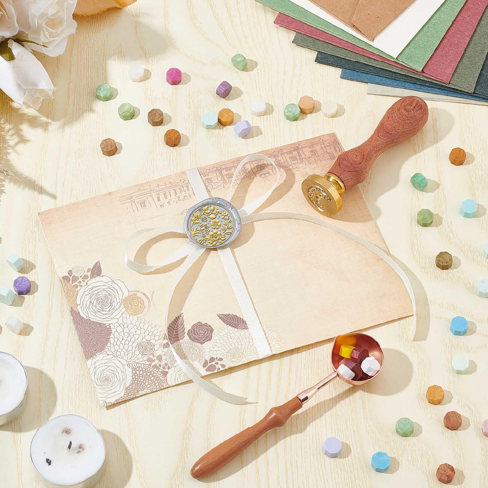 Plague Doctor Wachssiegelstempel | 30mm Messingstempel | Mit Holzgriff Für Einladungen