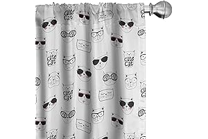 Ambesonne Cat Curtains for Windows: A Quirky Addition to Your Home Decor
