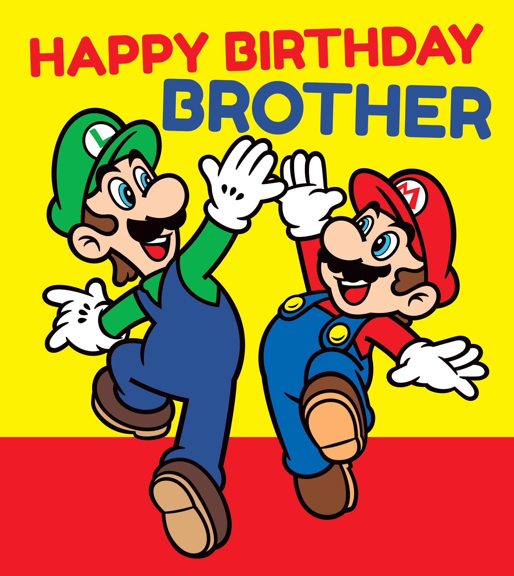 SUPER MARIO BIRTHDAY CARD BROTHER