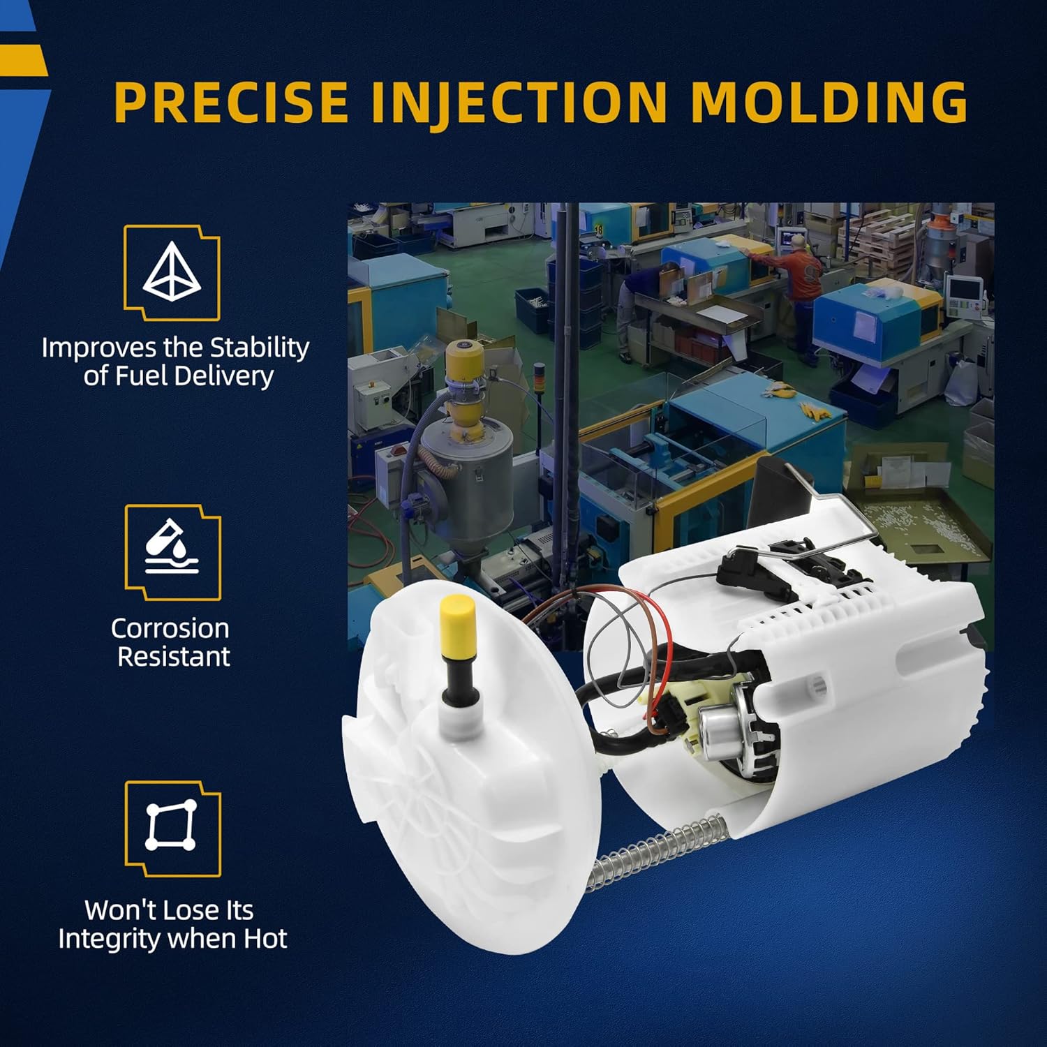 DWVO Fuel Pump Compatible with 2011-2016 Chrysler Town/Country, 2011-2019 Dodge Grand Caravan, 2012-2015 Ram C/V, 2011-2014 Volkswagen Routan 3.6L