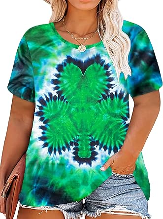 Plus Size St. Patrick s Day Shirt for Women Lucky Shamrock Clover Graphic Tee