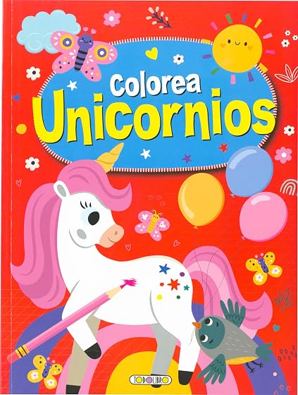 Color unicornios rojo