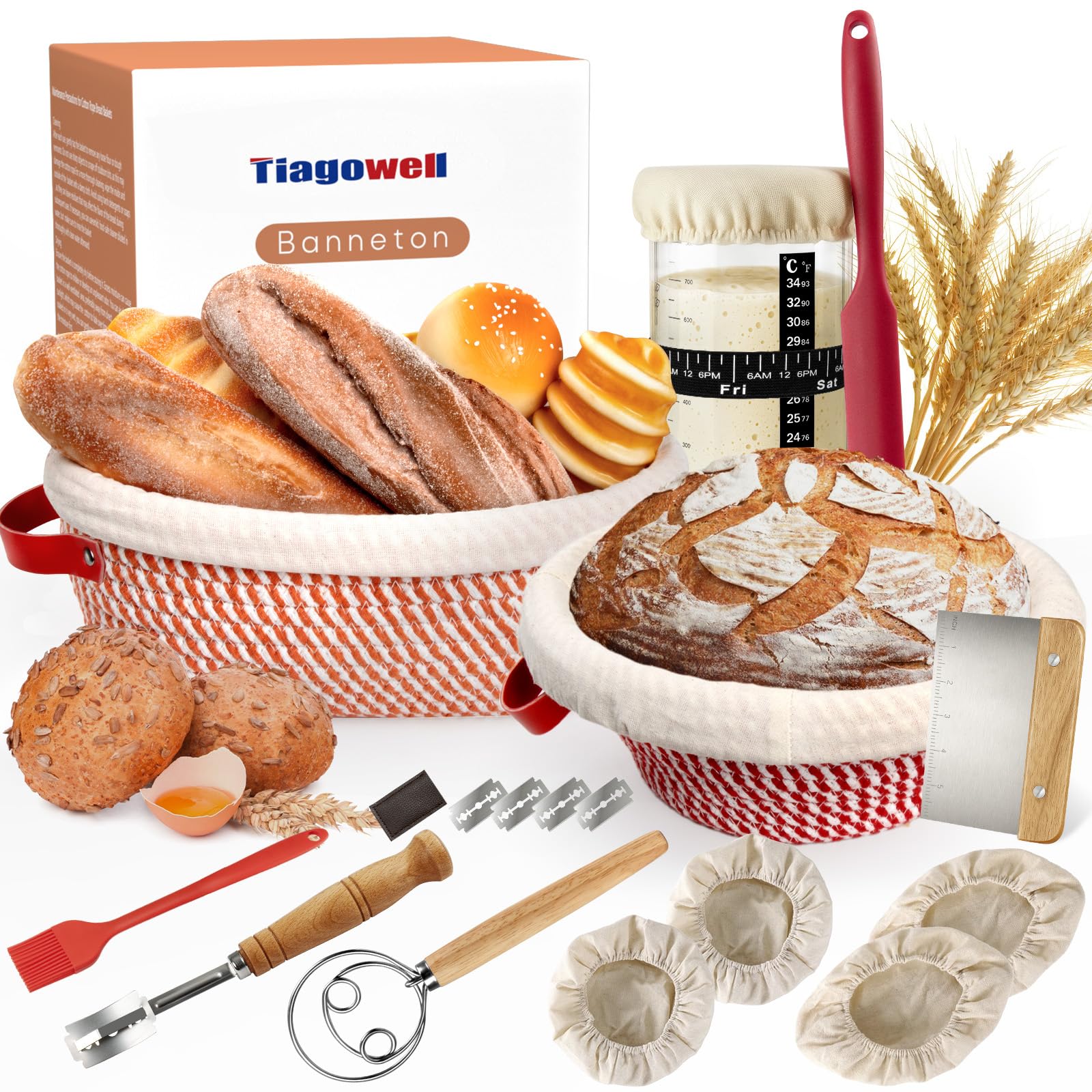 Tiagowell Sourdough Starter Kit