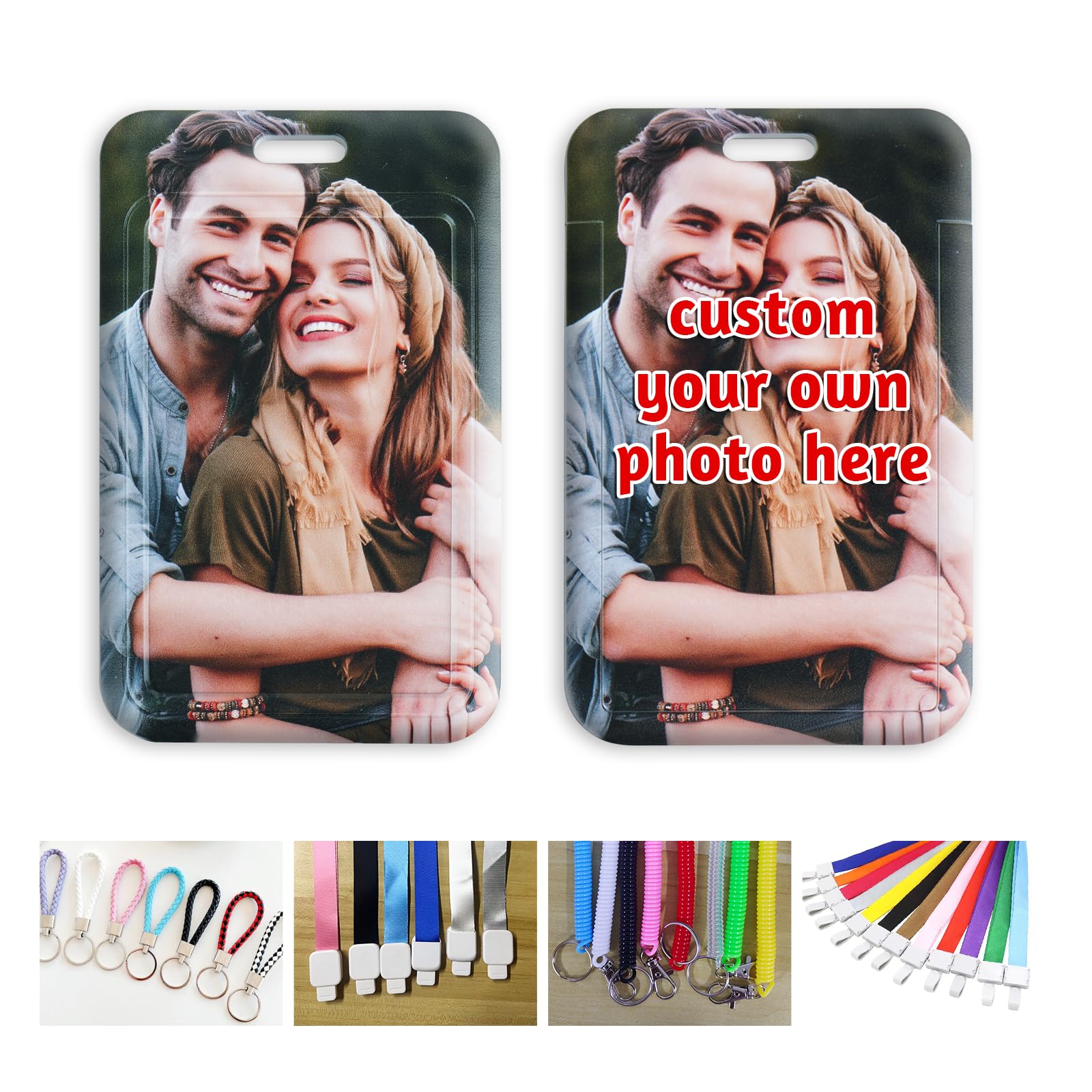 Custom Decorate Retractable Badge Holders Personalized Privacy Protecting Card Holder Personalized Retractable Id Badge Holder with Photo for Office