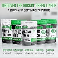 Vista 9 de Rockin' Green Detergente para ropa sucia, a base de plantas, detergente en polvo natural para ropa, vegano y biodegradable, seguro para pieles